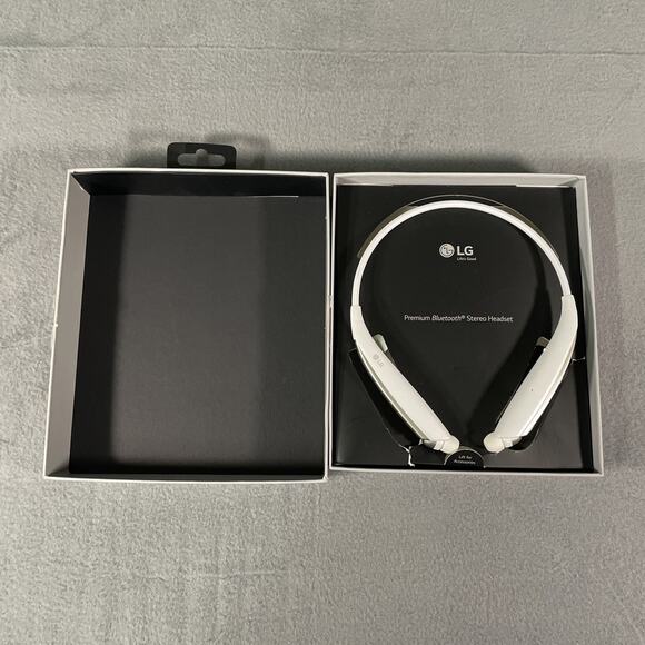 LG HBS-830 TONE Ultra Bluetooth Wireless Stereo Headset White - Picture 3 of 5